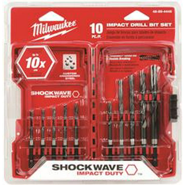 Milwaukee Shockwave Impact Duty Titanium Hex Shank Drill Bit Set 15-Piece 